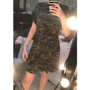 NWT Pink Lily Camo Tie Dress